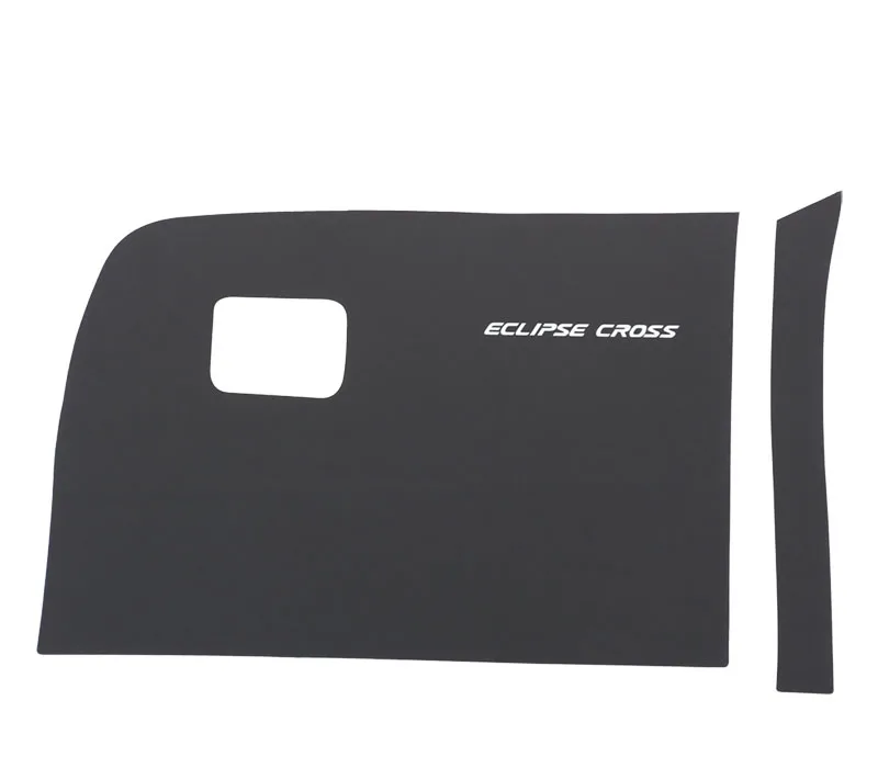 black 2pcs Наклейки Co-pilot коробка для хранения анти-удар защита коврик Co-pilot сиденье анти-игровой коврик для Mitsubishi ECLIPSE CROSS - Цвет: black 2pcs