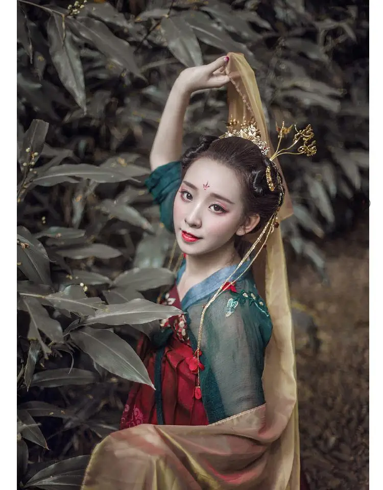 Классический Hanfu для женщин Китайский национальный танец костюм певцов одежда для сцены народное платье Восточное представление фестиваль наряд DC1822