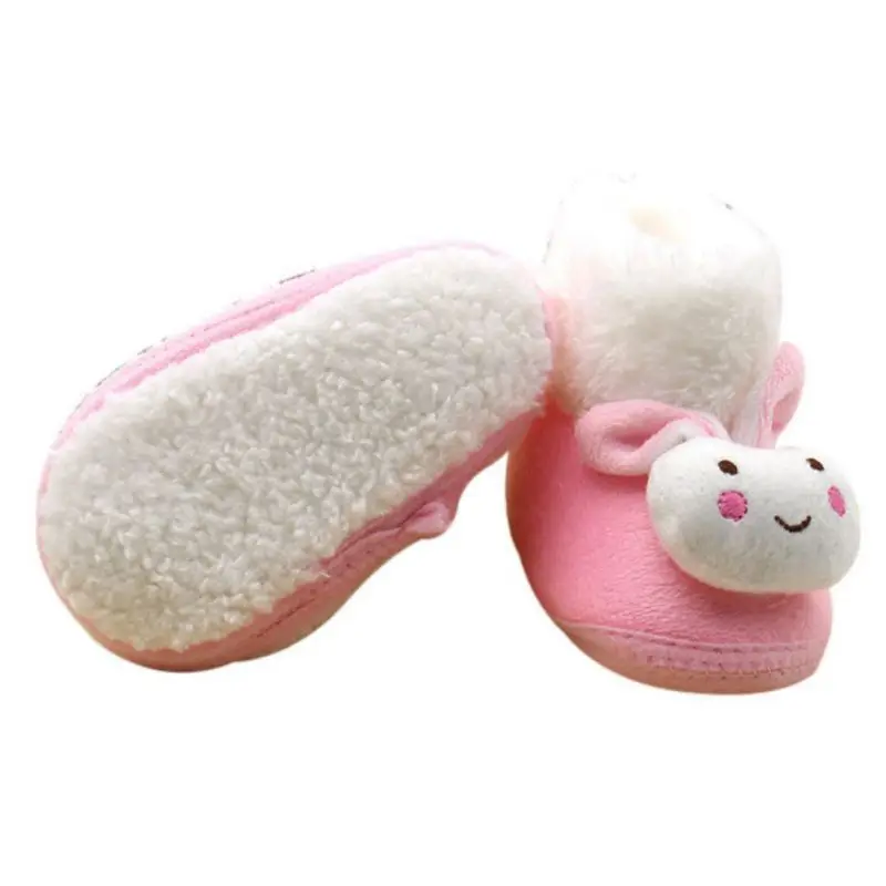 Детские зимние сапоги с кроличьим мехом Детская плюшевая теплая обувь красного и