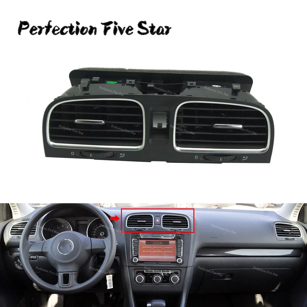 5KD819728 для VW Golf GTI MK6 2009 2010 2011 2012 2013 Черная передняя средняя сторона приборной панели