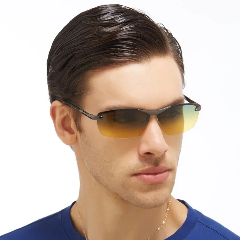 Visao Night Vison многофункциональные Мужские поляризационные солнцезащитные очки