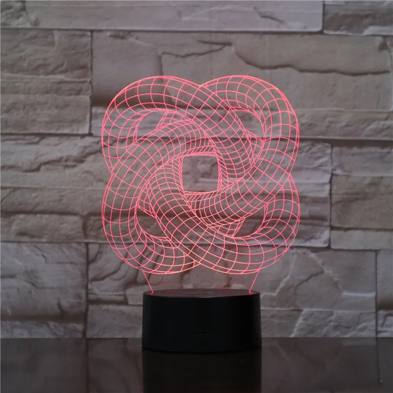 Оптовая продажа с фабрики абстрактная 3D лампа креативный энергосберегающий