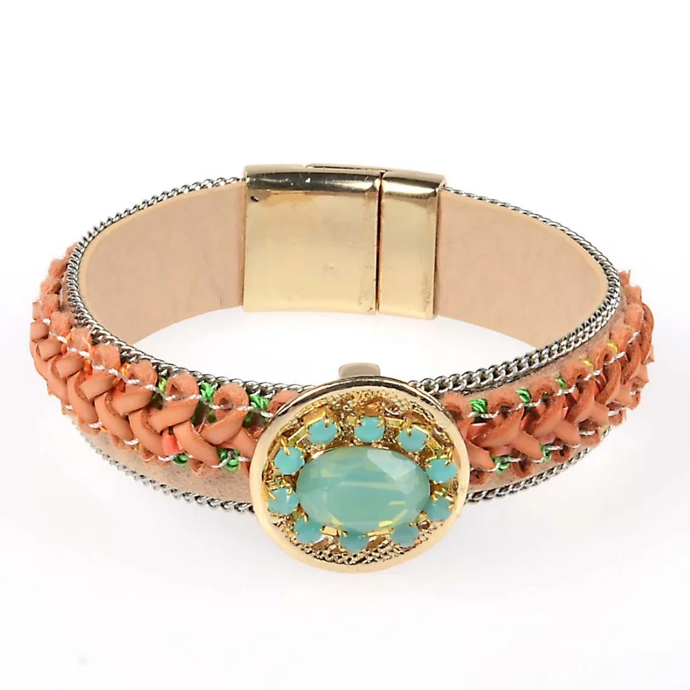 12 шт. Лидер продаж новый дизайн джинсы стиль браслет сердце Магнитный с кисточкой