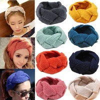 fashion women crochet twist knitted head wrap headband winter ear warmer hair band soft braid