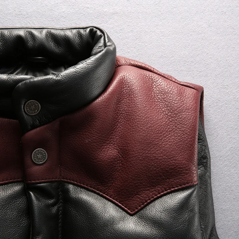 Жилет мужской из натуральной кожи на зиму 2019|male fashion|male malemale coat |