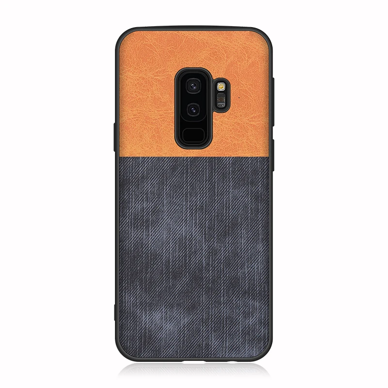Back Cover For Samsung Galaxy S9 Plus S8 S7 Edge Student Denim Splice Cases Frosted Shockproof Funda |