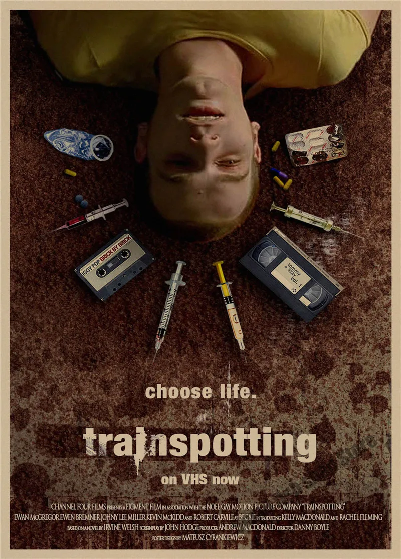 Тренировочный Ewan McGregor ретро плакат, крафт-бумага, бумага для бара, кафе, домашний декор, настенная роспись