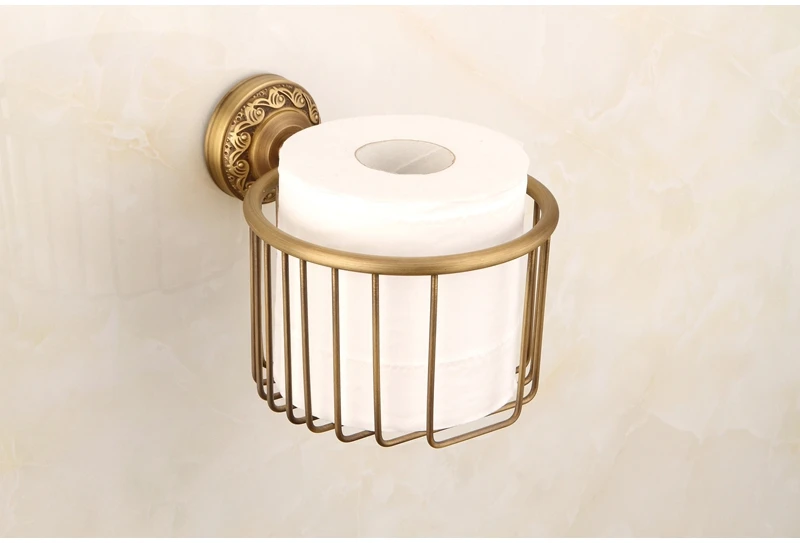 Антикварные аксессуары для ванной комнаты, настенный держатель для бумаги, вешалка для полотенец, туалетная щетка, мыльница, набор оборудования для ванной