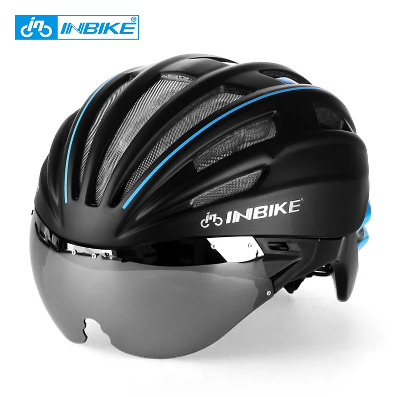 INBIKE велосипедный шлем с очками цельно литый велосипедные шлемы 57-62 см окружность