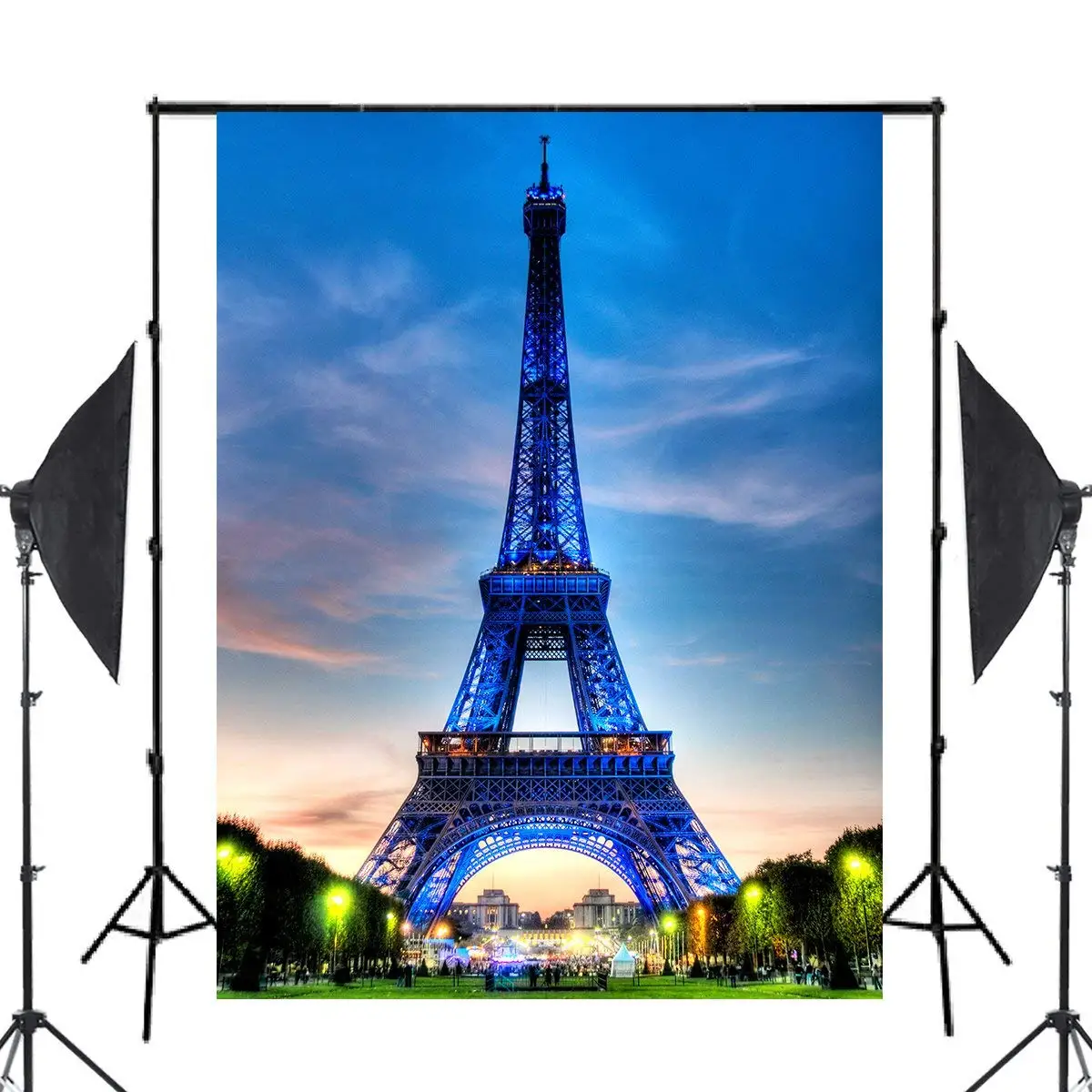 Фон для фотосъемки с изображением Эйфелевой башни в Париже 150x220 см|Аксессуары