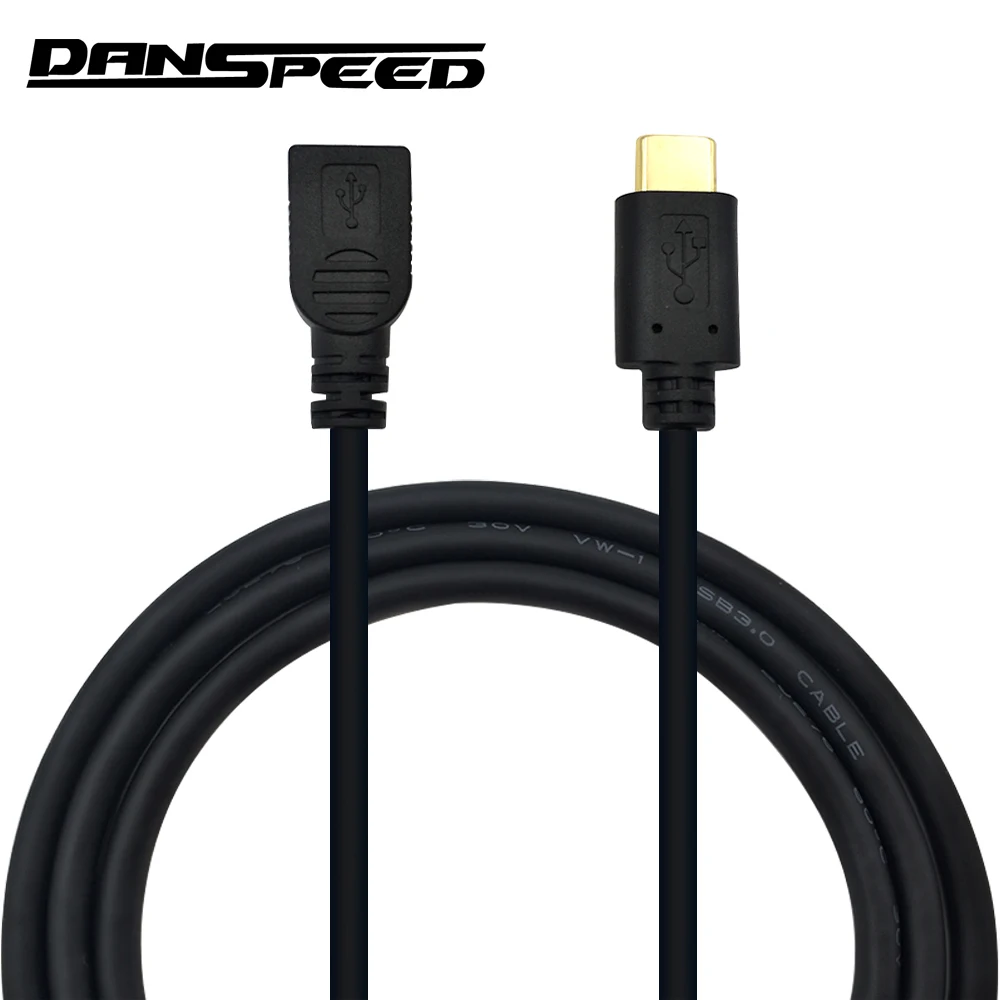 Danspeed Female-Male F/M USB 2 0 Mini-USB 3 1 type C кабель для передачи данных 5-контактный разъем Длина