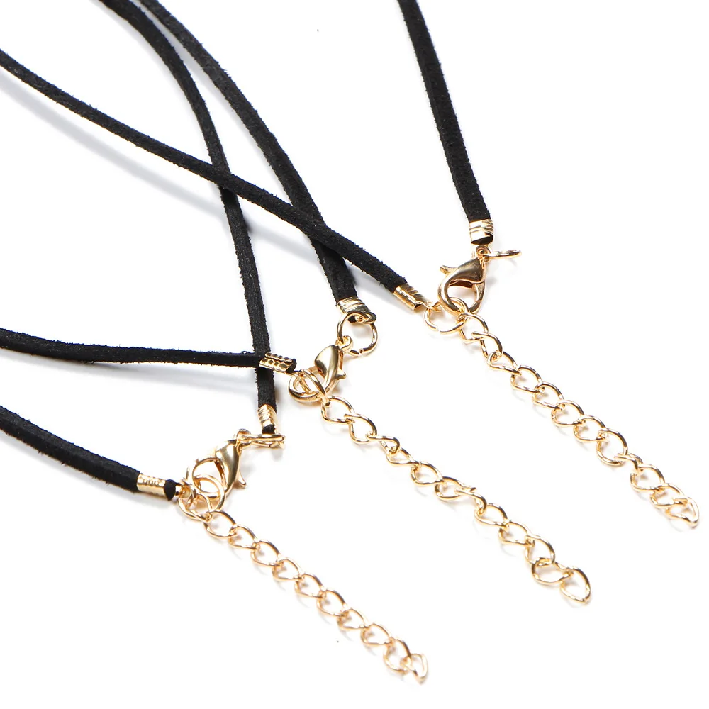 Солнцезащитное ожерелье с Луной и звездой женское черное кожаное колье короткая