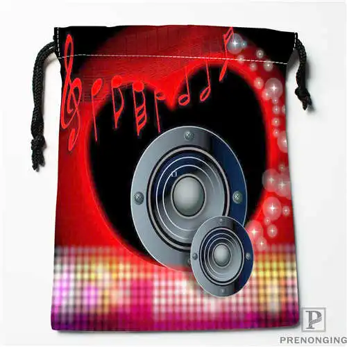 Печать на заказ музыкальных нот (1) Сумки для шоппинга шнурке дорожный мешок