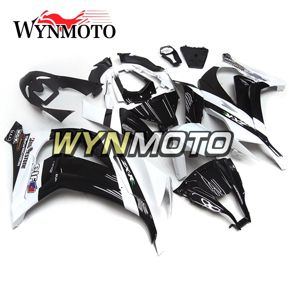 

Complete White Black Fairings For Kawasaki ZX-10R ZX10R 2011-2015 11-15 Year Injection ABS Plastics Body Kits Bodywork New