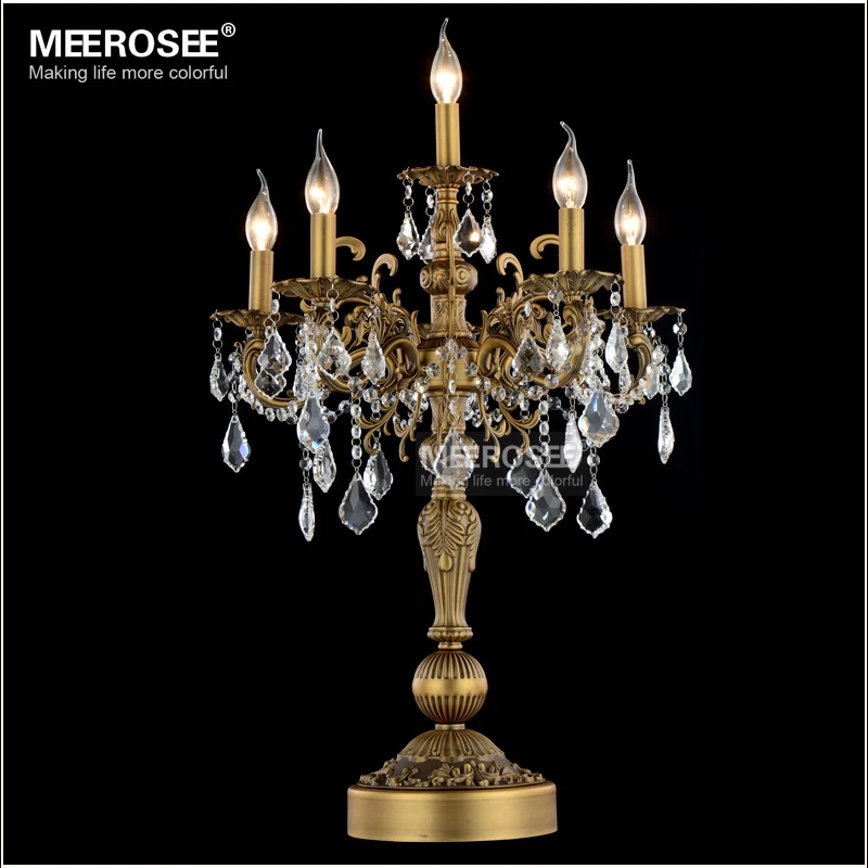 

Luxurious Crystal Table Light Modern Desk Light Wedding Candelabra Crystal Table Lustres Living room Bedroom Lighting