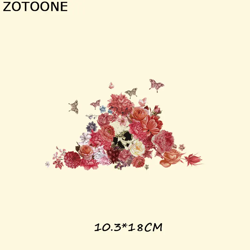 ZOTOONE/платья-футболки с цветком, нашивки на сумку для одежды, а-уровень, моющиеся, с теплопередачей, сделай сам, аксессуары, украшение для детей C