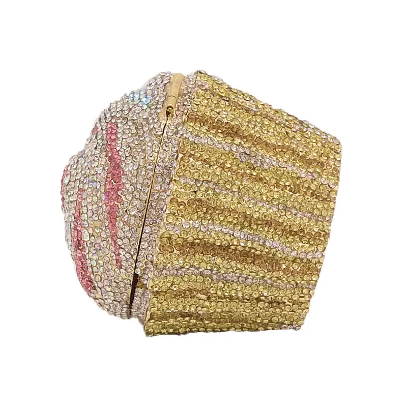 Boutique De FGG, Женский мини клатч, вечерняя сумочка, хрустальный свадебный кошелек и сумочка, свадебные вечерние сумочки с бриллиантами