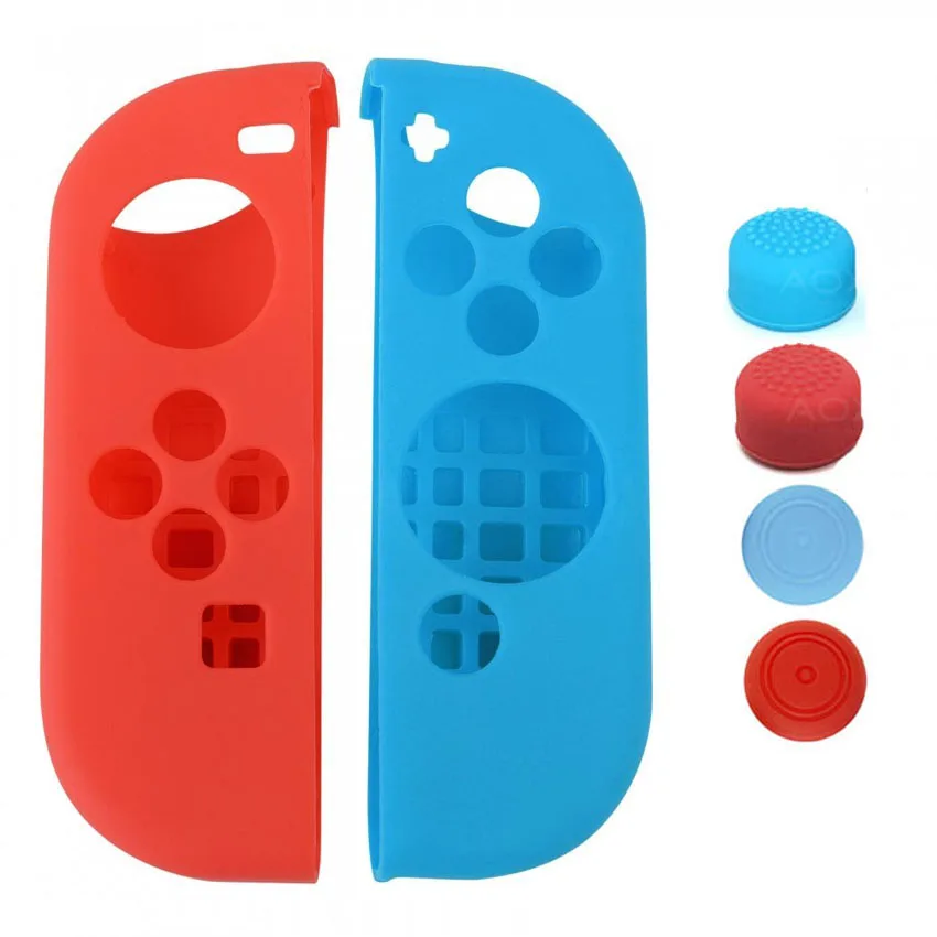 6 в 1 для nintendo Switch NS Console силиконовый Джой Стик захват большим пальцем крышка s ключ