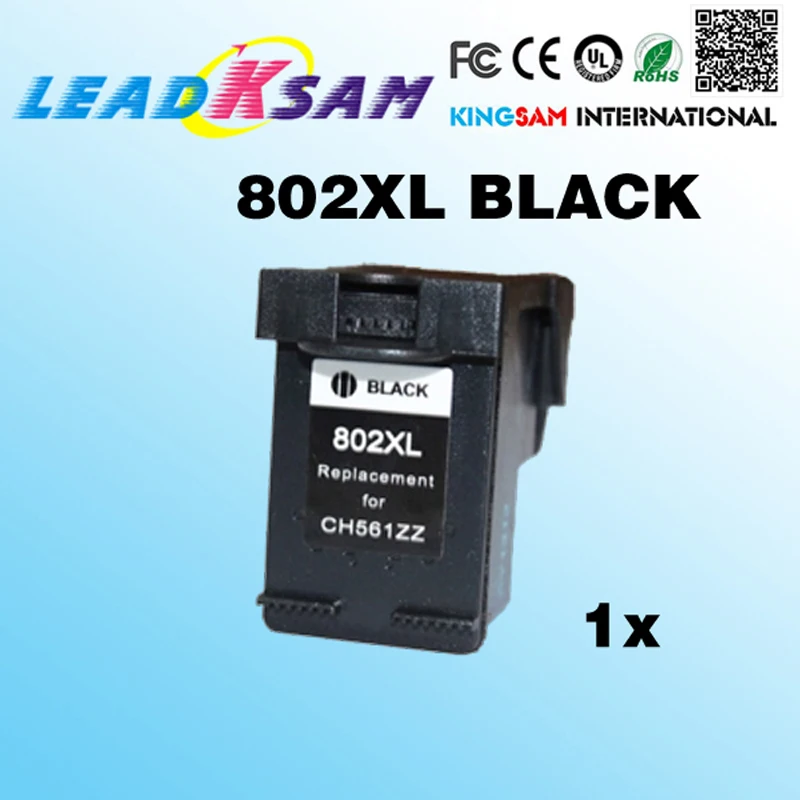 1x compatible for hp802 black Ink Cartridge repalce 802 802xl DJ 1050/HP1000/2050/3050/2000/1010/1510 | Компьютеры и офис