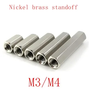 20 шт.10 шт. m3 M4 F К гнездовой никелевой латуни стойка M3 шестигранный штифт разделительные столбики
