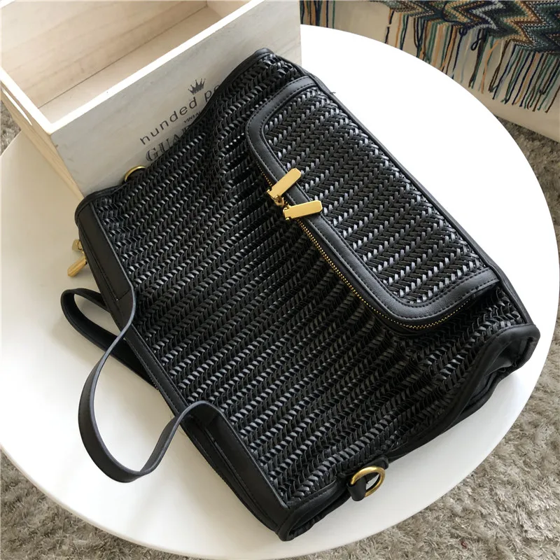 Вязаная женская сумка мессенджер через плечо тканые сумки дизайнерская для