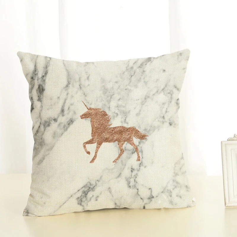 Fashion cushion cover Horse pillow case cojins/almofadas 45Cmx45Cm Square Valentine Day Gift Handmade 3D Throw Pillows | Дом и сад