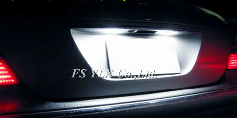 FSYLX для BMW E46 светодиодный светильник номерного знака автомобиля SMD 3528 18 3 серии 2D M3