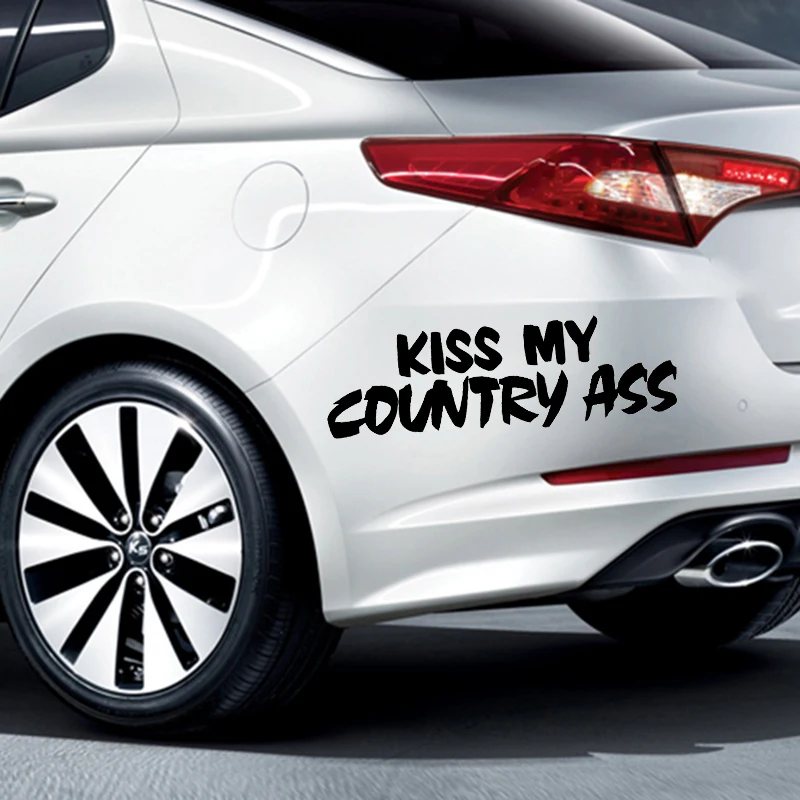 Виниловая наклейка Kiss My Country для стайлинга автомобиля грузовика дизельного