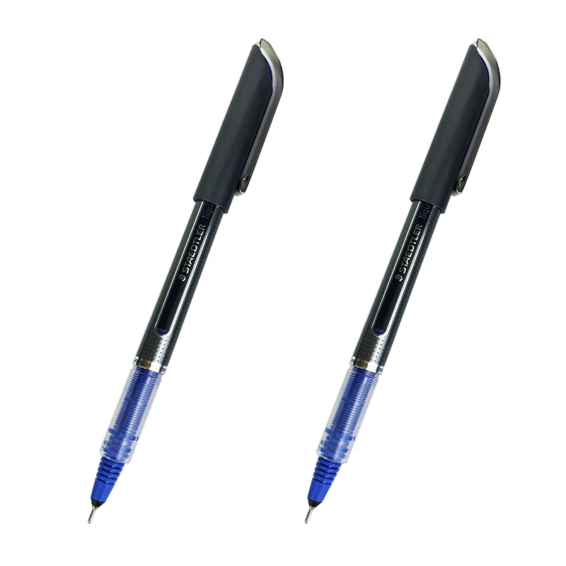 Гладкий супер хороший! Гелевая ручка Staedtler 0 5 мм синие жидкие чернила игла для