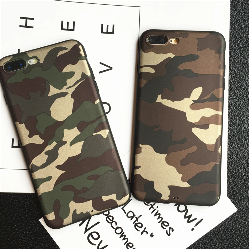 Для IPhone X случае роскоши камуфляж печати чехлы ТПУ телефон для 7 8 6 S плюс Чехол |