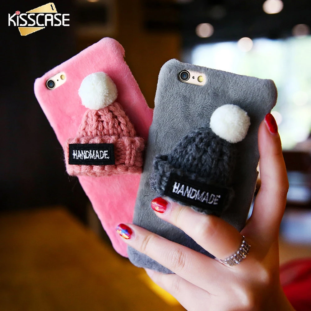 KISSCASE 3D чехол для iPhone 6 6s 7 8 5S SE телефона Рождество Кепки мультфильм телефон назад Я