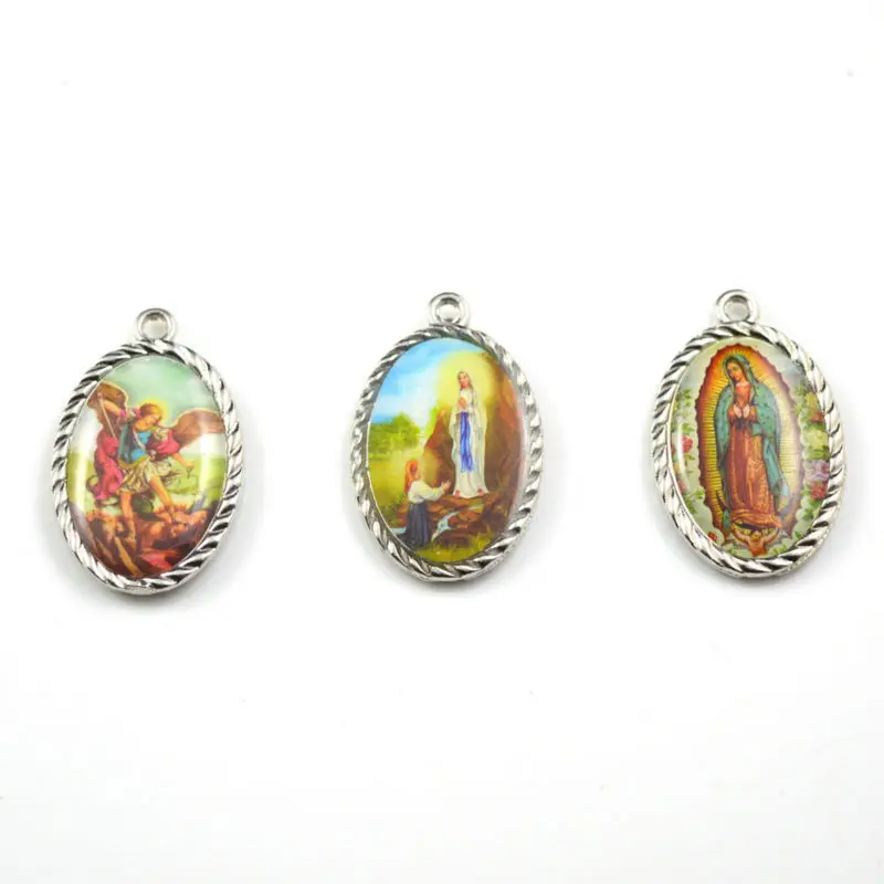 Модная медаль из сплава св. Майкл наша Леди из Lourdes Our Lady of Guadalupe