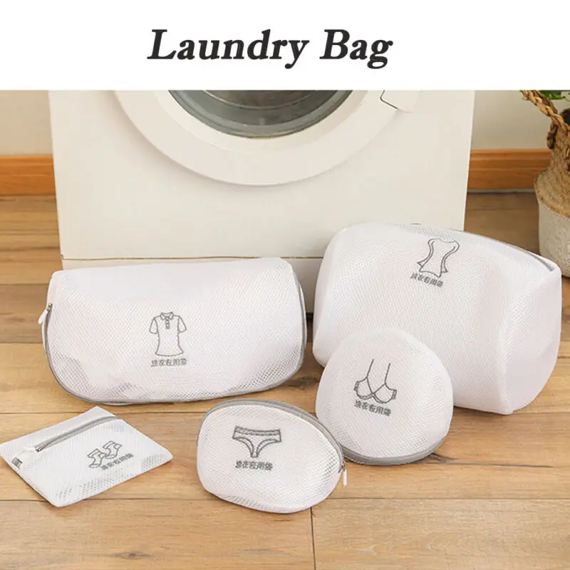 

Embroidery Reusable Laundry Mesh Clothes Underware Protect Bra Sock Wash Bag 2019 New