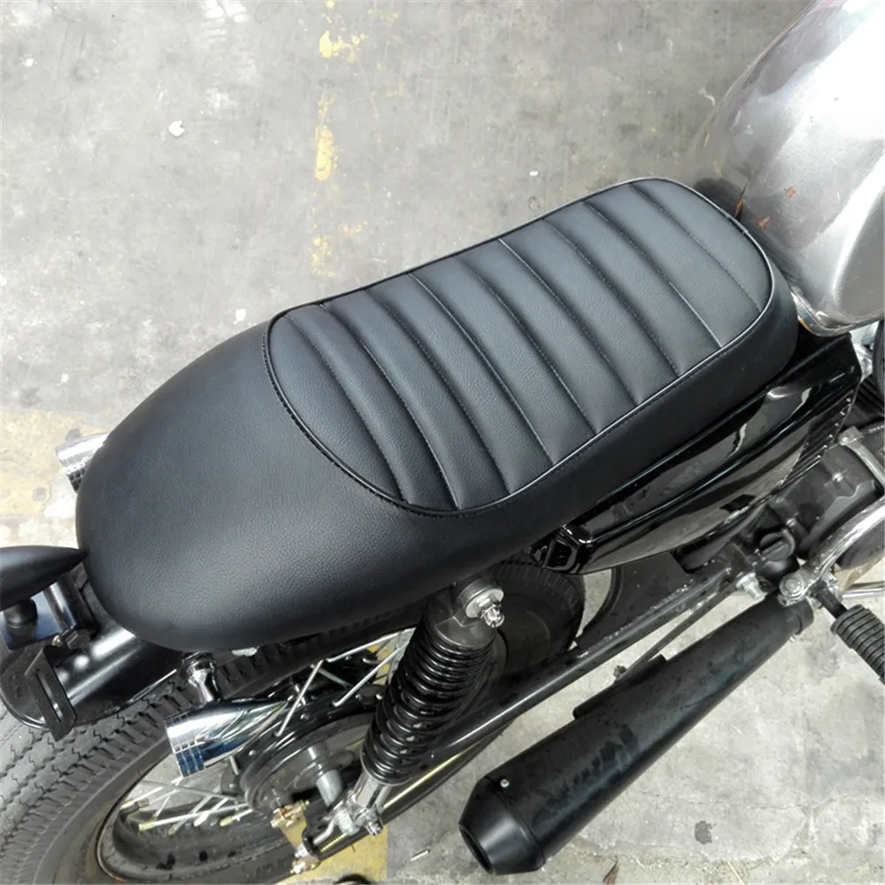 Кожаное седло evomosa для мотоцикла кафе гоночного автомобиля YAMAHA SR125 SR250 SR400 SR500 XJ550