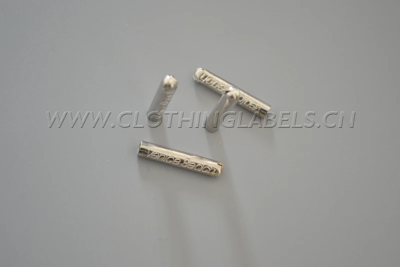 custom metal clothing labels clip/metal end clips for string copper material | Дом и сад
