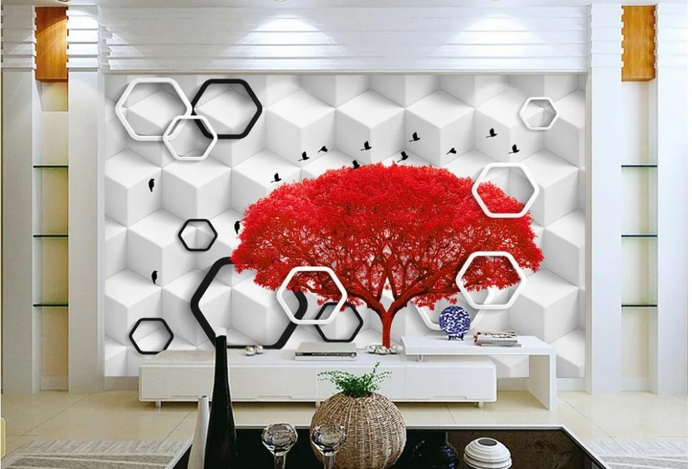 3D обои ТВ фон для гостиной диван настенная мангровая сетка обои|tv background