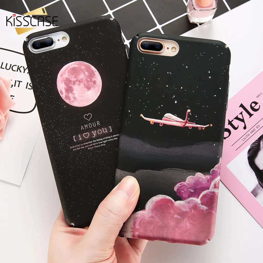 Чехол KISSCASE Plane Moon для iPhone 8 7 6 6S Plus X XS Max XR чехлы телефонов 10 5 5S SE чехол |