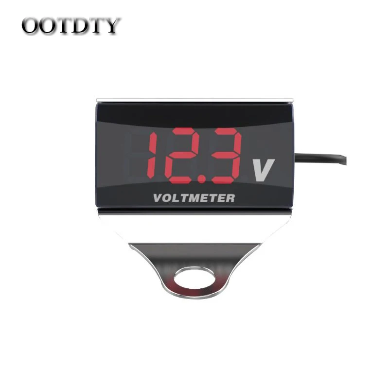 OOTDTY 8 V-150 V светодиодный вольтметр с цифровым дисплеем для автомобиля, мотоцикла, измеритель напряжения, панель с кронштейном