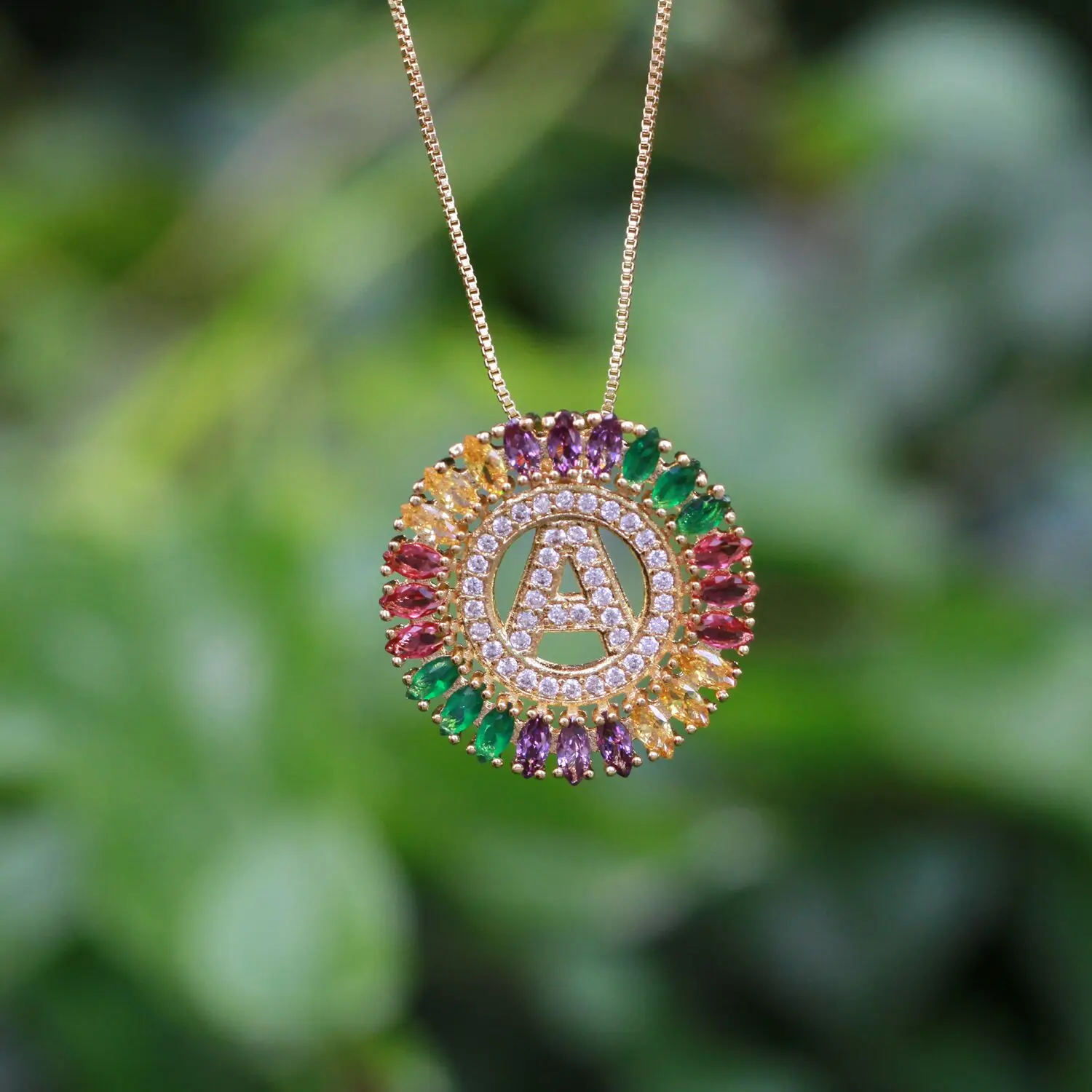 Женское Ожерелье с буквами алфавита чокер цепочкой и фианитом|Цепочки| |