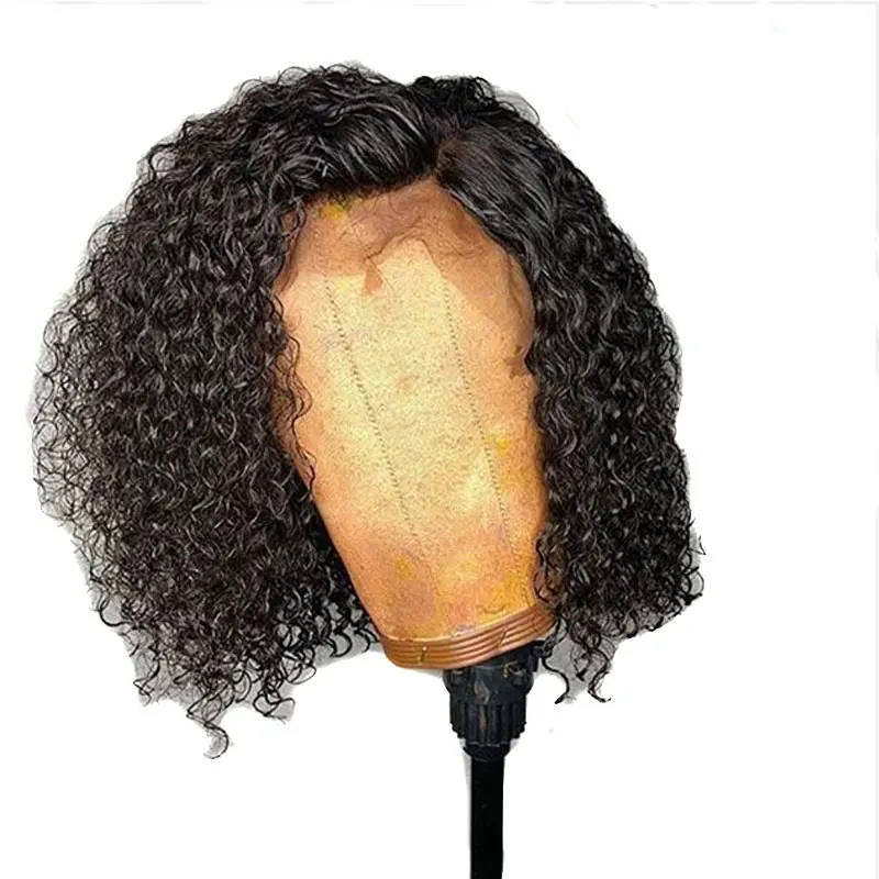 Глубокий часть 13x6 стрижка Пикси парик предварительно вырезанные короткие парики