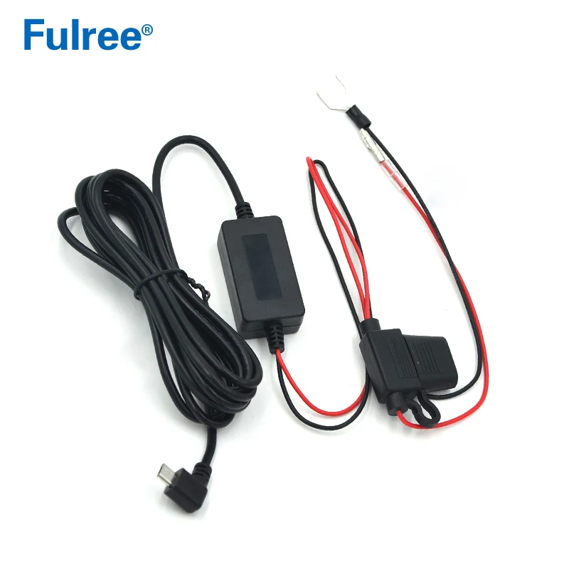 MICRO right bend Мини микро USB видеорегистратор Hardwire предохранитель комплект защита от низкого напряжения 12 В до 5 В адаптер питания автомобильный черный ящик Автомобильный видеорегистратор камера кабель - Цвет: MICRO right bend