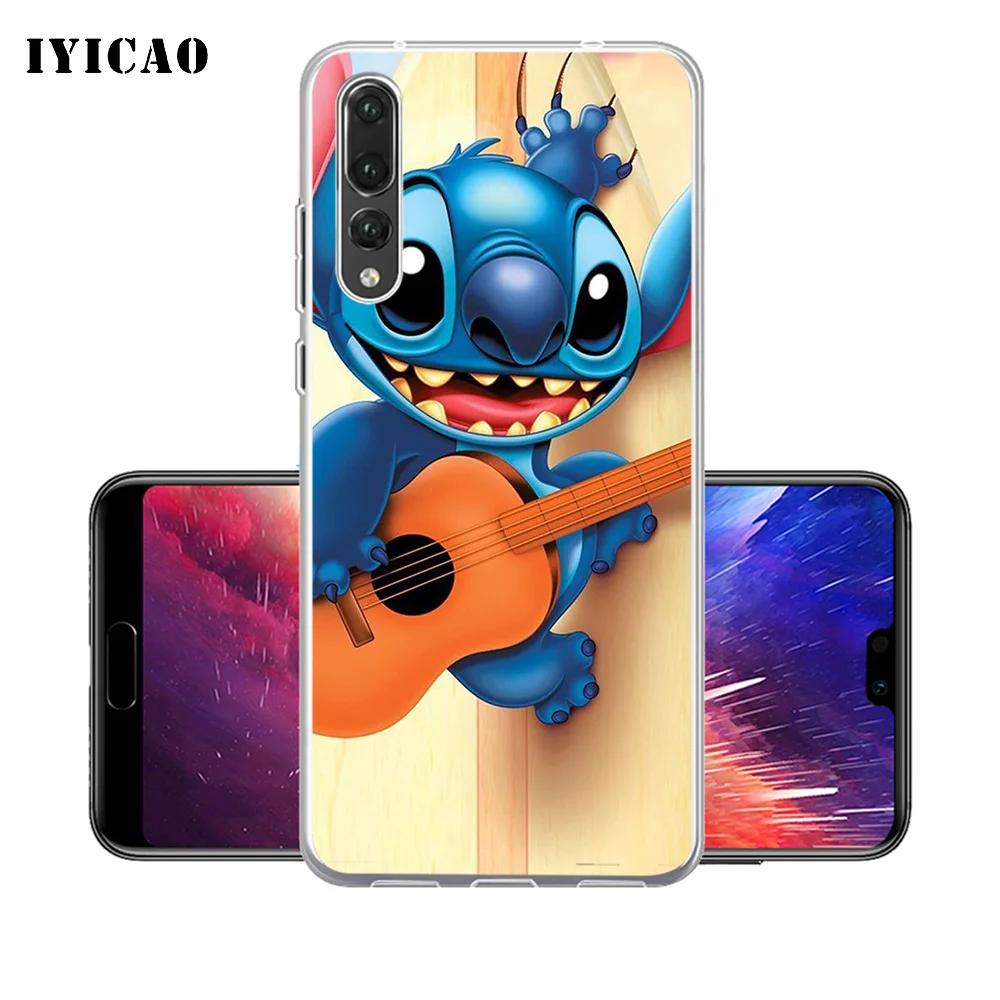 IYICAO милый мягкий силиконовый чехол для телефона Lilo & Stitch Huawei P30 P20 Pro P10 P9 P8 Lite P Smart из