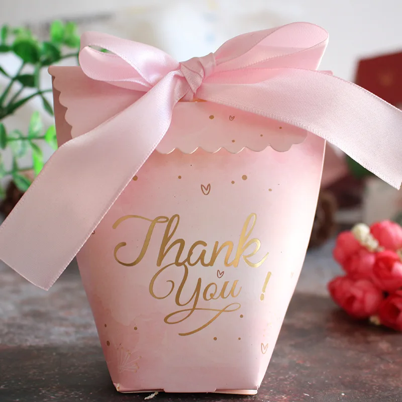 10 шт. Милая подарочная коробка в европейском стиле маленький бумажный пакет для