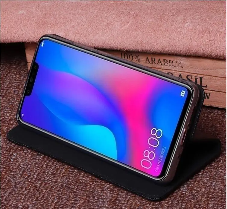 Nefeilike Genuine Case Huawei Nova 3 Flip Leather Protective Adsorption Stand Hole High quality case | Мобильные телефоны и