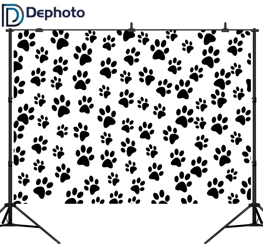 DePhoto фон для фотосъемки с собачьей лапой детский душ Детский День Рождения