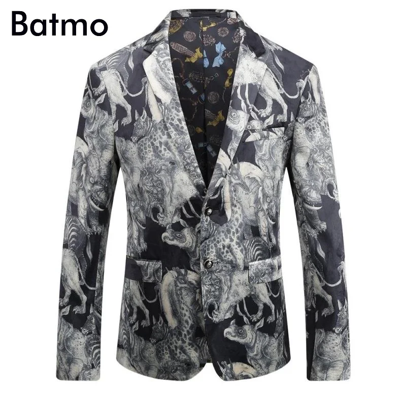 Batmo 2017 новое поступление осень и зима мода английский стиль бархат печати