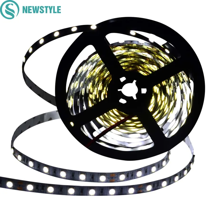 DC24V Светодиодная лента 5050 SMD 5 м 300 светодиодов 60 светодиодов/м белый/теплый