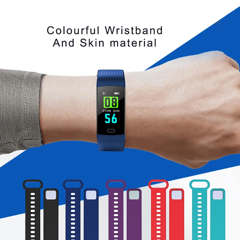 EAGOOD Водонепроницаемый Цвет Экран Smart браслет часы для IOS Android крови Давление