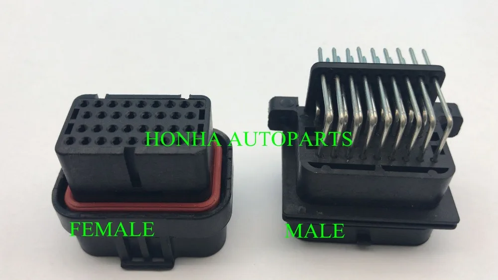 Бесплатная доставка 5 шт. AMP TYCO TE 4-1437290-0 PA66 34 контакта ECU штекер и гнездо