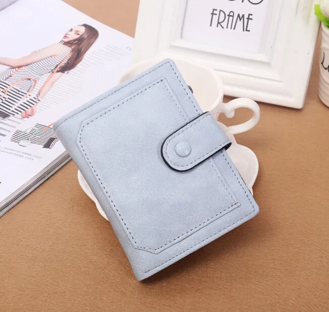 Короткие женские кошельки из искусственной кожи брендовый дизайн Дамский